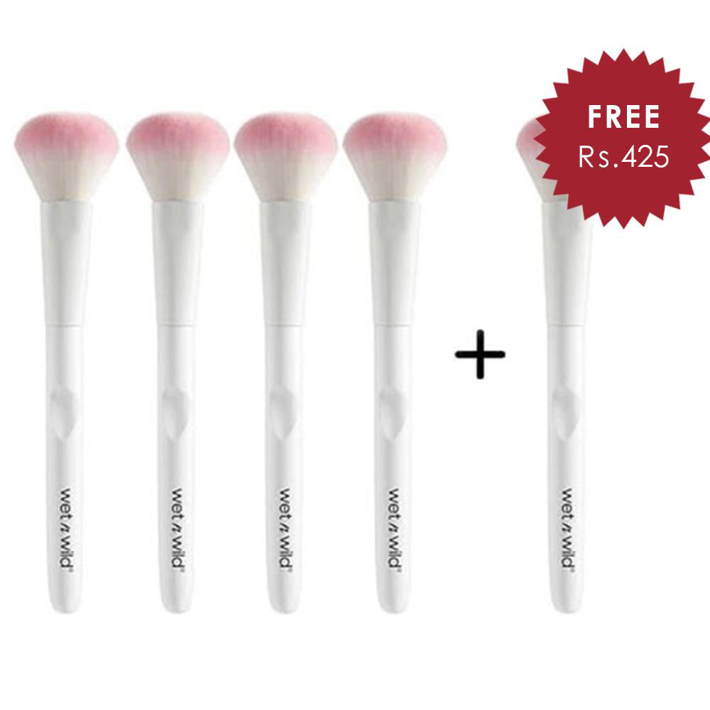 Wet N Wild Blush Brush 4pc Set + 1 Full Size Product Worth 25% Value Free