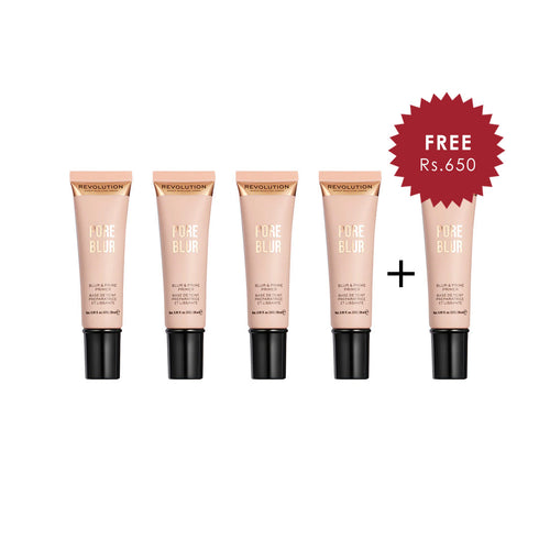 Revolution Pore Blur Primer 4pc Set + 1 Full Size Product Worth 25% Value Free