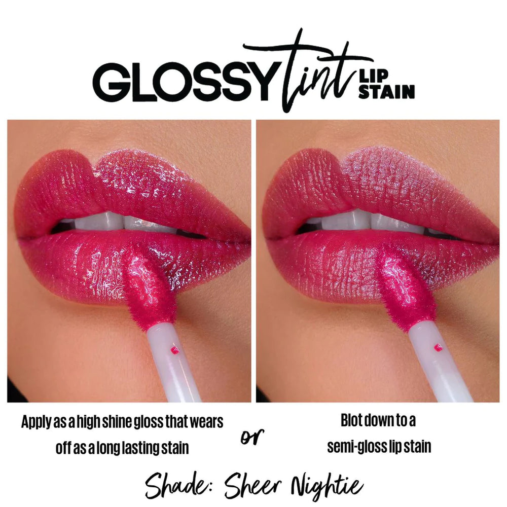 L.A.Girl Glossy Tint Lip Stain-Sheer Nightie  4pc Set + 1 Full Size Product Worth 25% Value Free