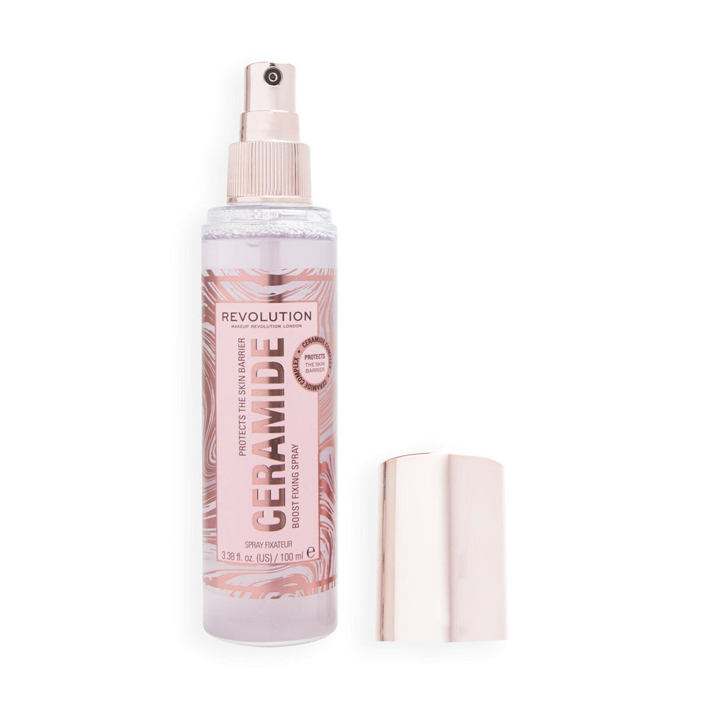 Makeup Revolution Ceramide Boost Fixing Spray 4pc Set + 1 Full Size Product Worth 25% Value Free