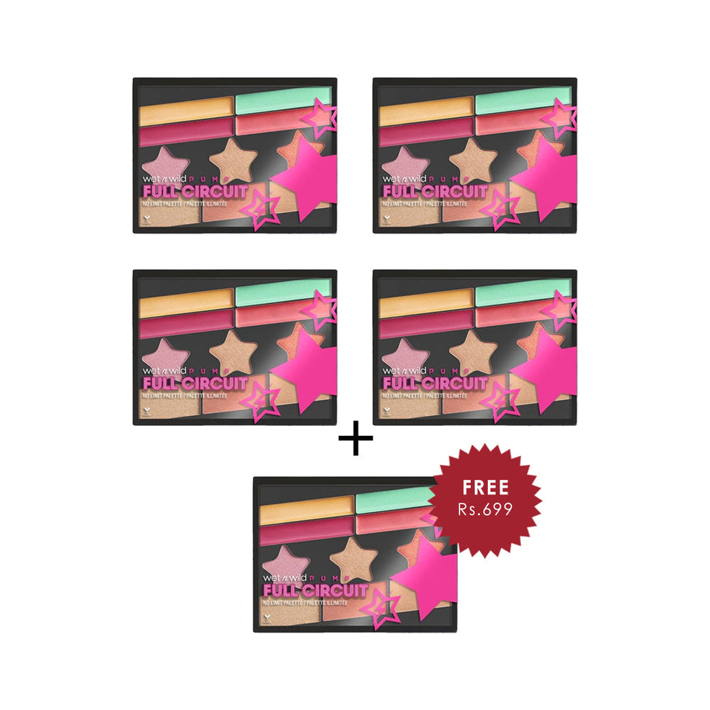 Wet N Wild Full Circuit Palette - Warm Up 4pc Set + 1 Full Size Product Worth 25% Value Free