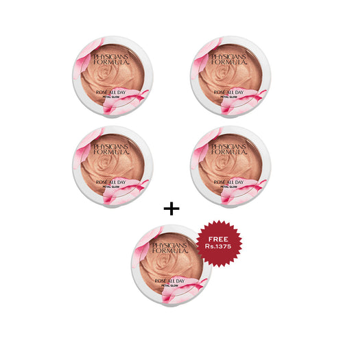 Physicians Formula Rosé All Day Petal Glow setting powder petal pink 4pc Set + 1 Full Size Product Worth 25% Value Free