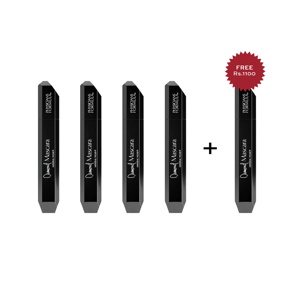 Physicians Formula Diamond Mascara Black Diamond 4pc Set + 1 Full Size Product Worth 25% Value Free