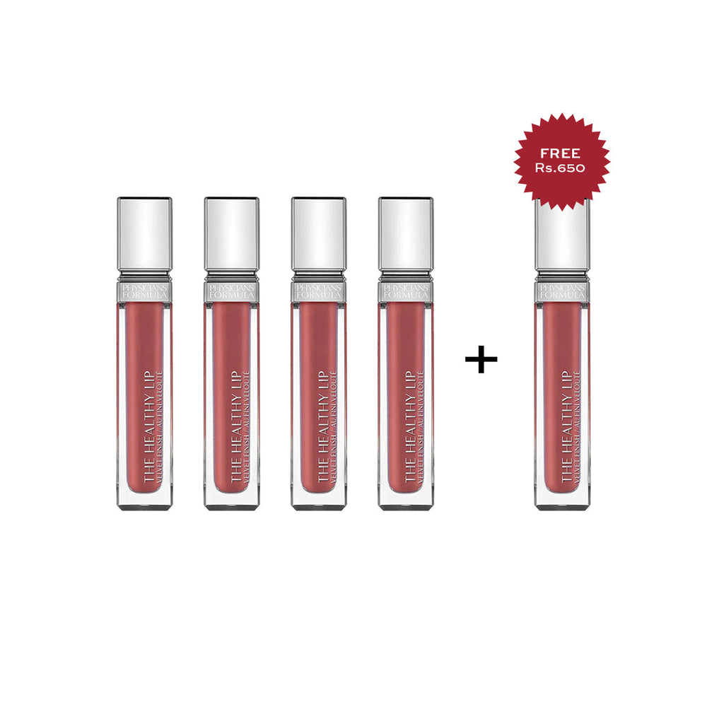 Physicians Formula THE HEALTHY LIP VELVET LIQUID 4pc Set + 1 Full Size Product Worth 25% Value Free