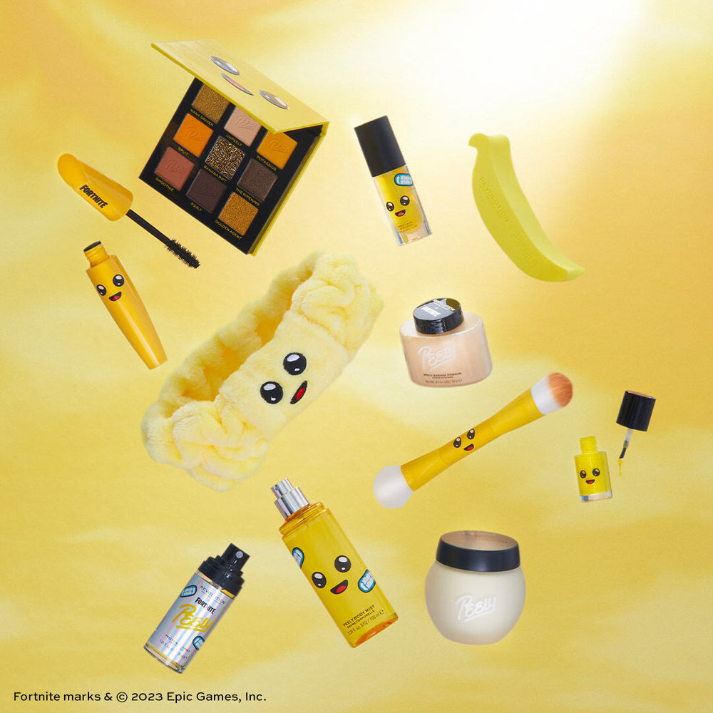 Makeup Revolution X Fortnite Peely Banana Lip oil 4pc Set + 1 Full Size Product Worth 25% Value Free