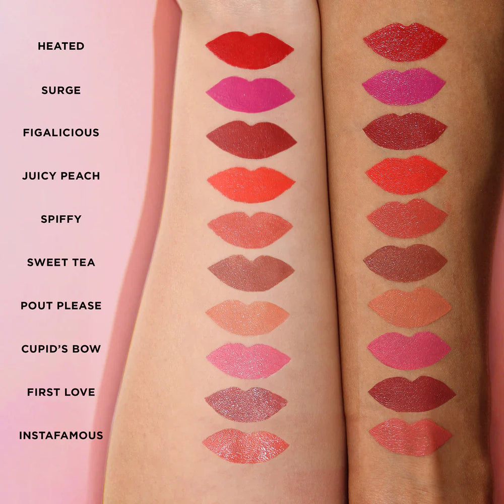 L.A.Girl Pretty & Plump Lipstick-Juicy Peach 4pc Set + 1 Full Size Product Worth 25% Value Free