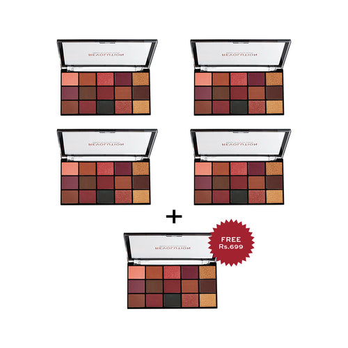 Makeup Revolution Reloaded Newtrals 3 Eyeshadow Palette 4Pcs Set + 1 Full Size Product Worth 25% Value Free