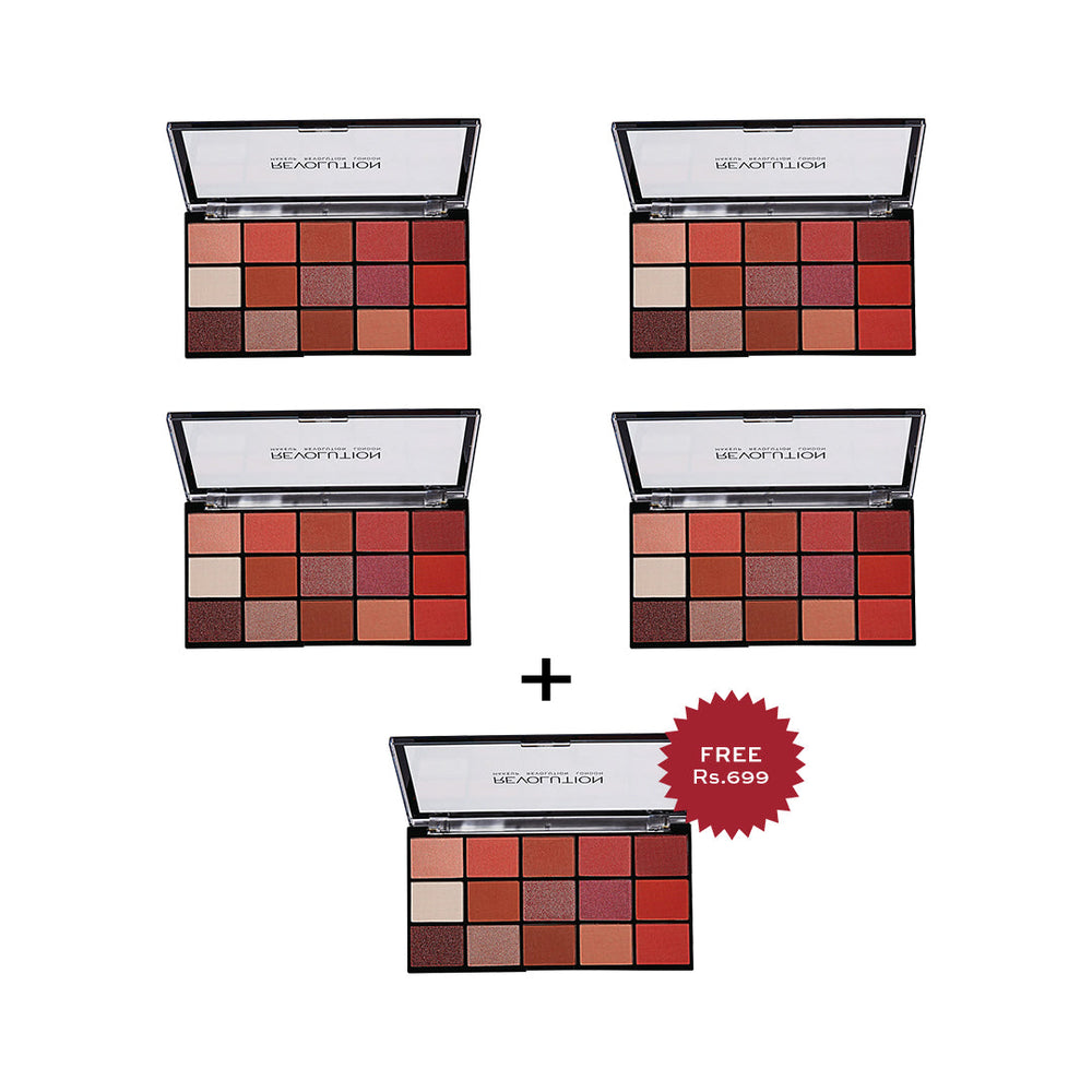 Makeup Revolution Reloaded Palette - Newtrals 2 4Pcs Set + 1 Full Size Product Worth 25% Value Free