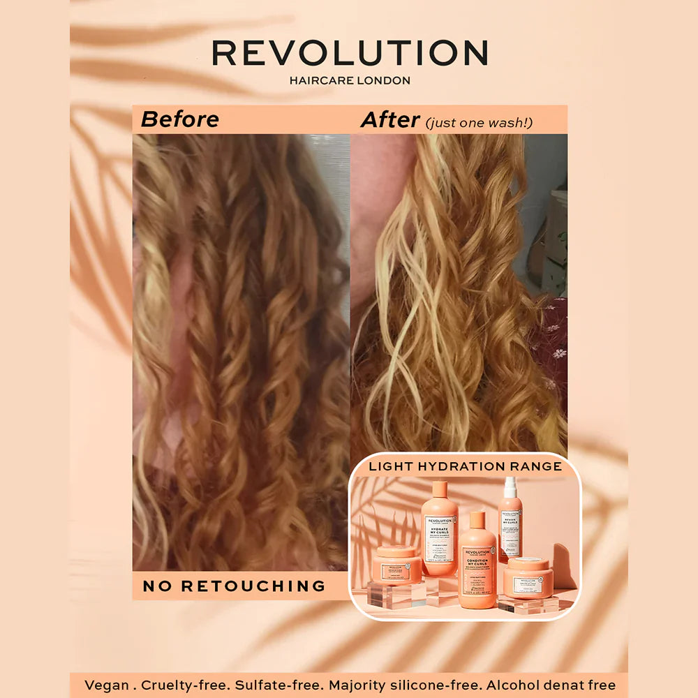 Revolution Haircare Hydrate My Curls Balance Conditioner 4pc Set + 1 Full Size Product Worth 25% Value Free