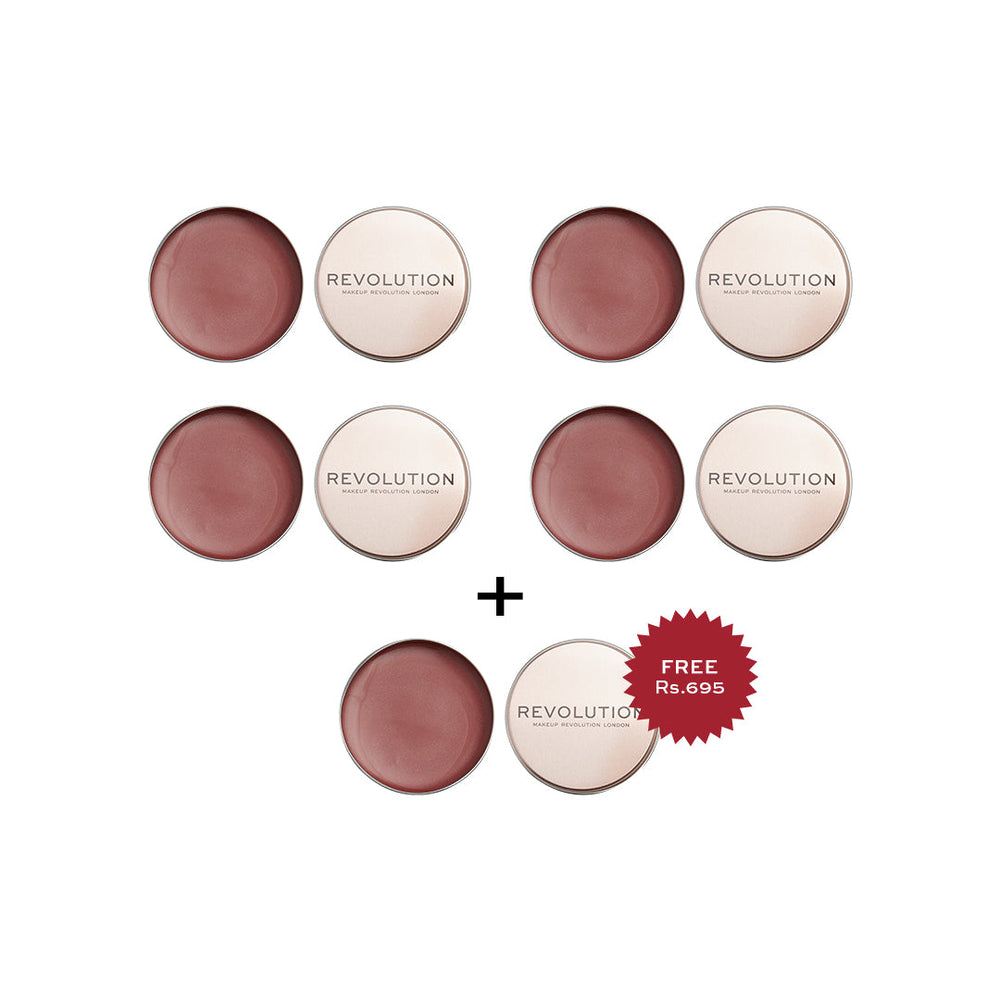 Makeup Revolution Balm Glow Bare Pink 4pc Set + 1 Full Size Product Worth 25% Value Free