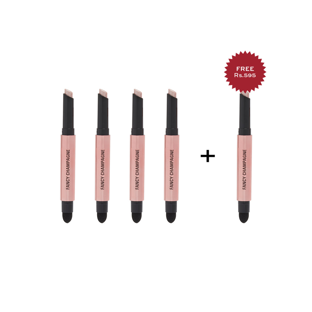 Makeup Revolution Lustre Wand Shadow Stick Fancy Champagne 4pc Set + 1 Full Size Product Worth 25% Value Free