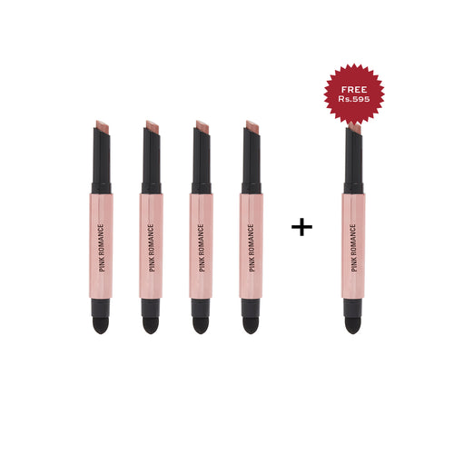 Makeup Revolution Lustre Wand Shadow Stick Pink Romance 4pc Set + 1 Full Size Product Worth 25% Value Free