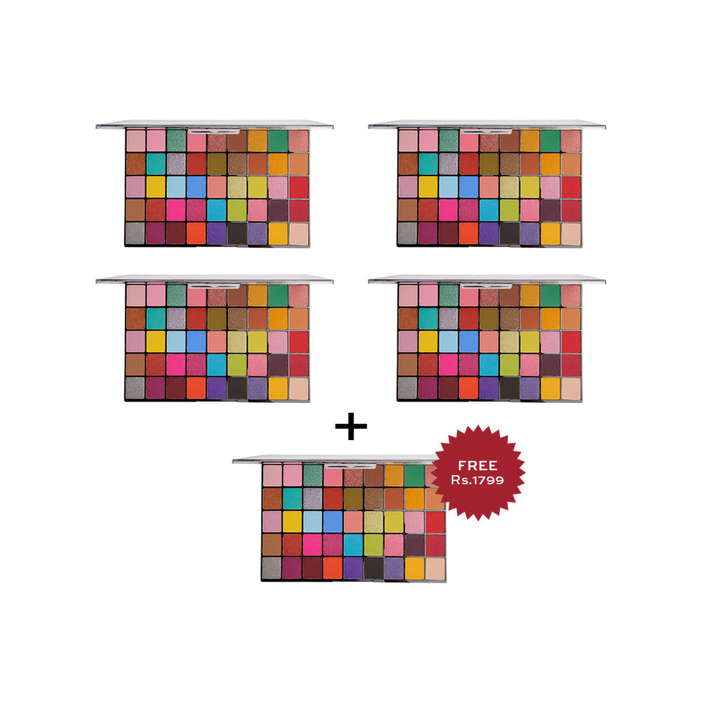 Makeup Revolution Maxi Reloaded Palette Colour Wave 4pc Set + 1 Full Size Product Worth 25% Value Free