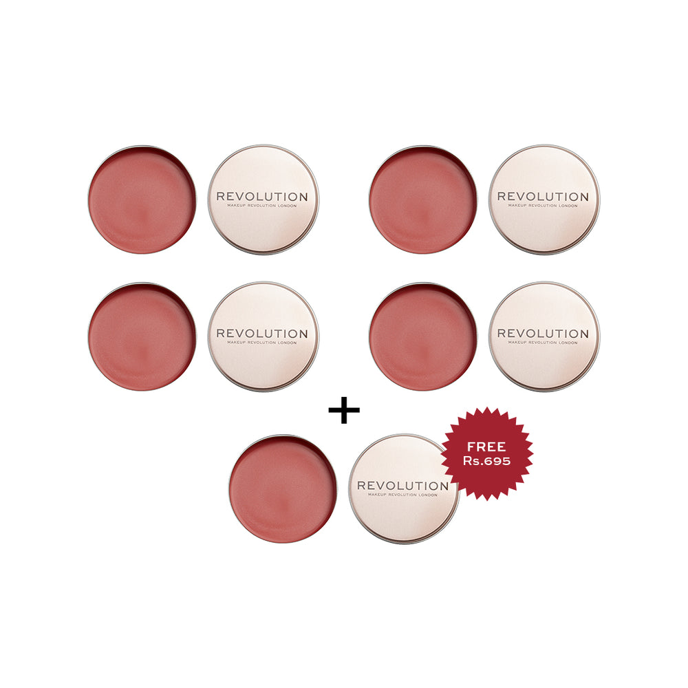 Makeup Revolution Balm Glow Peach Bliss 4pc Set + 1 Full Size Product Worth 25% Value Free