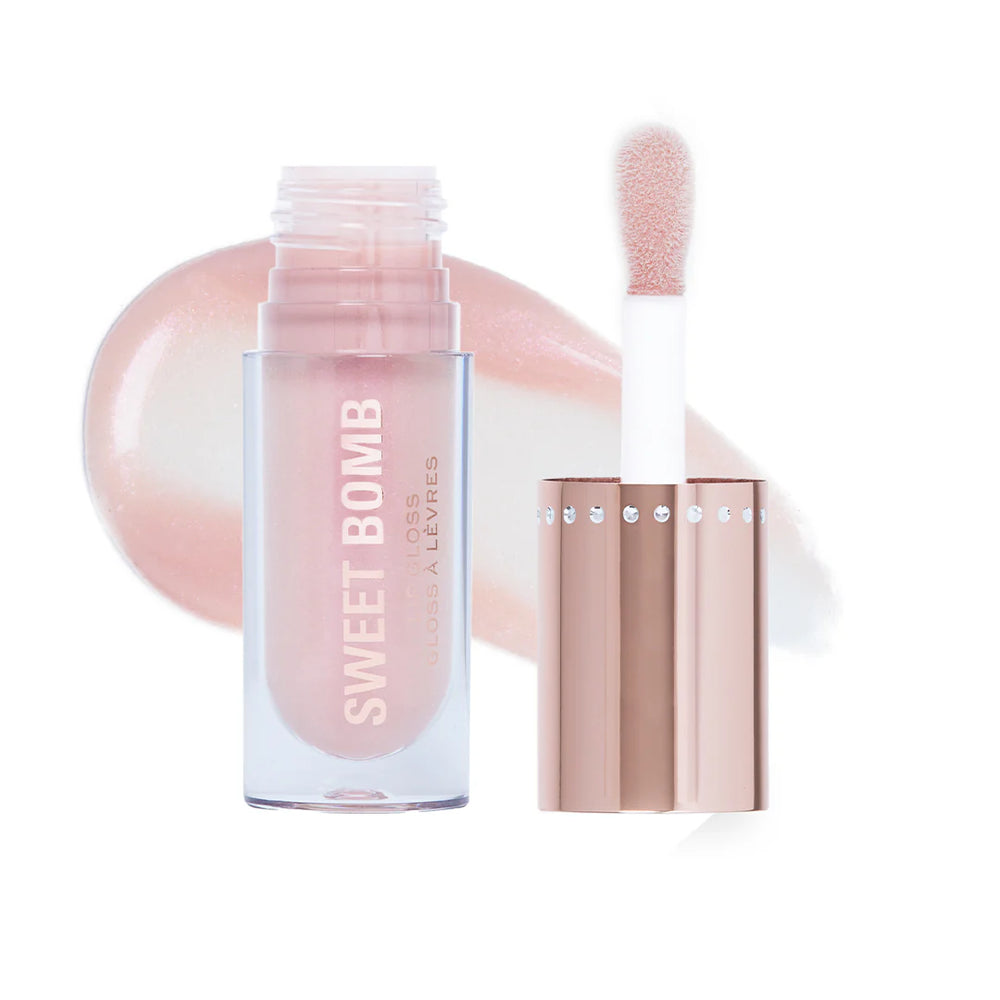 Makeup Revolution Y2K Baby Sweet Bomb Lip Gloss Vanilla Ice White Holo 4pc Set + 1 Full Size Product Worth 25% Value Free