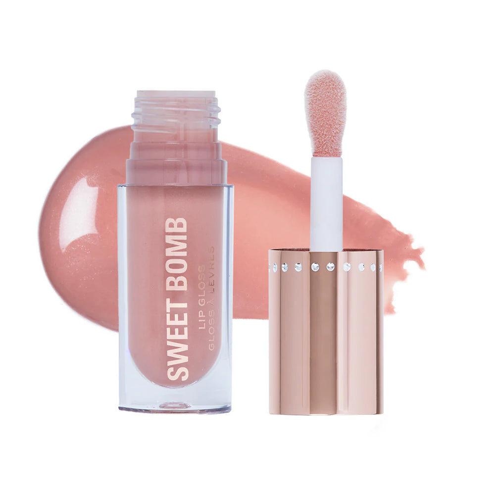 Makeup Revolution Y2K Baby Sweet Bomb Lip Gloss Strawberry Swirl Nude 4pc Set + 1 Full Size Product Worth 25% Value Free