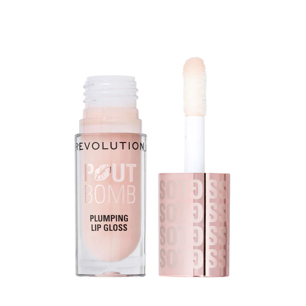 Revolution Pout Bomb Plumping Milky Sheer Holo 4pc Set + 1 Full Size Product Worth 25% Value Free