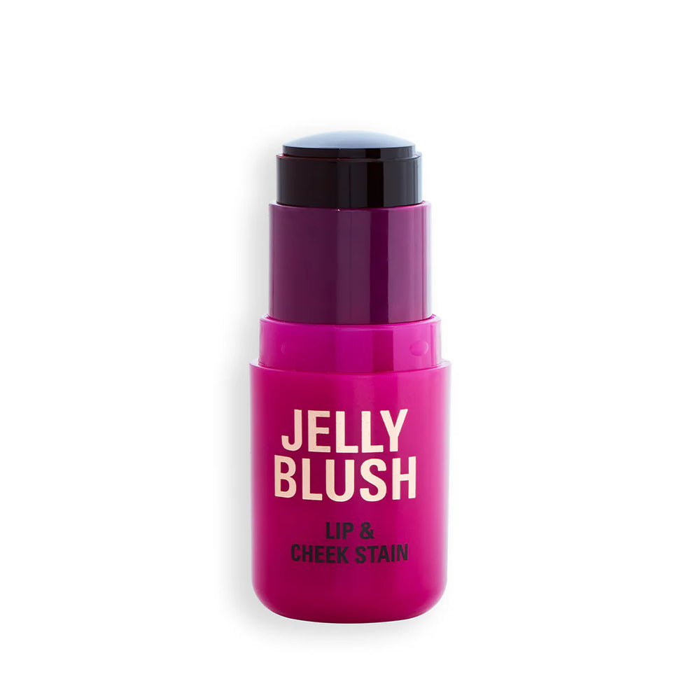 Revolution Jelly Blush Stick Lip and Cheek Stain Cherry Red 4pc Set + 1 Full Size Product Worth 25% Value Free