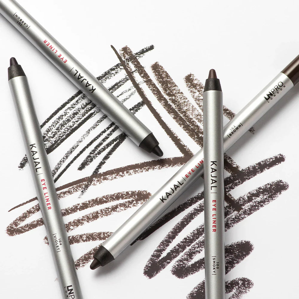 LN Pro Kajal Eye Liner Carbon 101 4pc Set + 1 Full Size Product Worth 25% Value Free