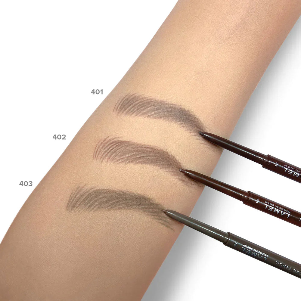 Lamel Insta Micro Brow Pencil №401-Espresso 4pc Set + 1 Full Size Product Worth 25% Value Free