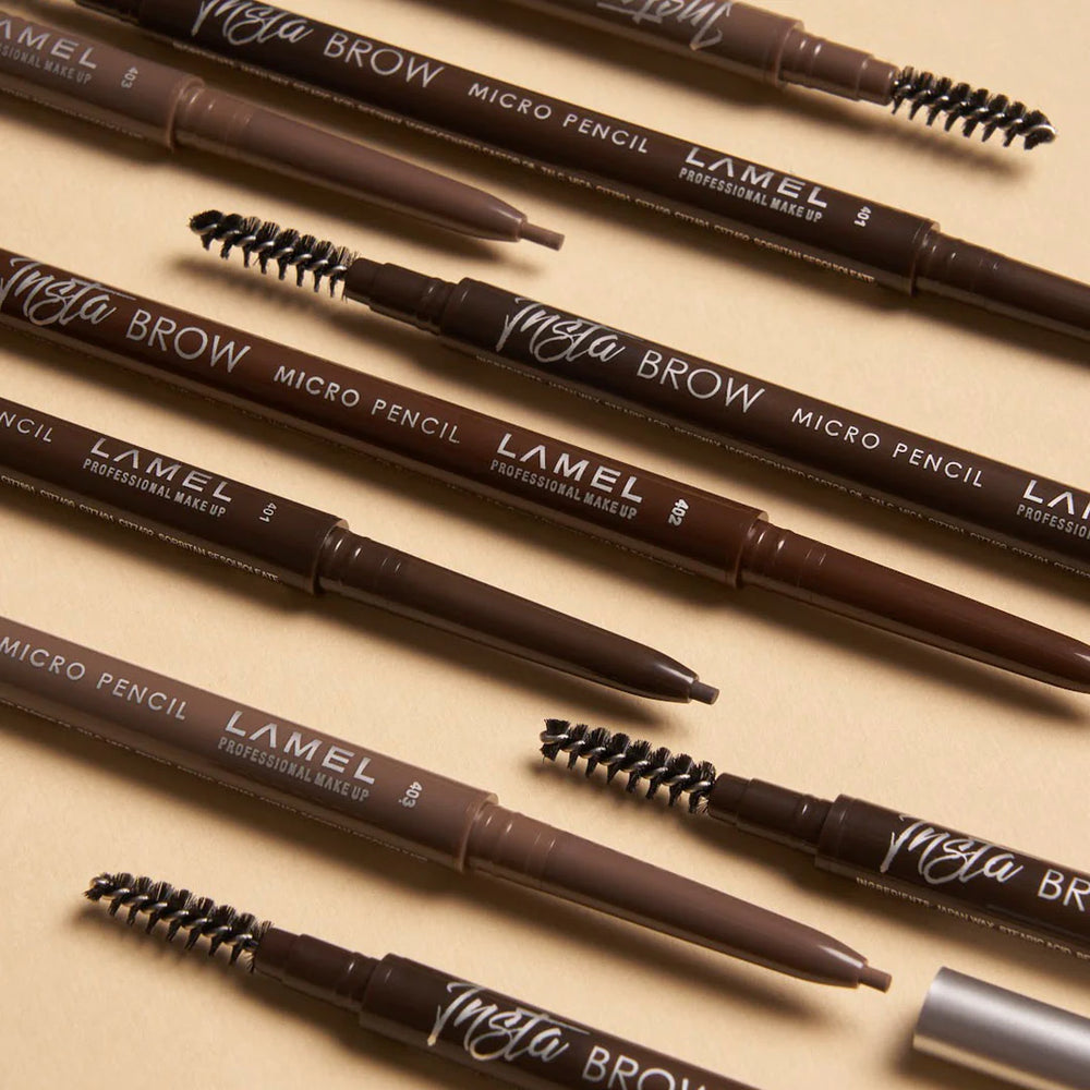 Lamel Insta Micro Brow Pencil №403-Latte 4pc Set + 1 Full Size Product Worth 25% Value Free
