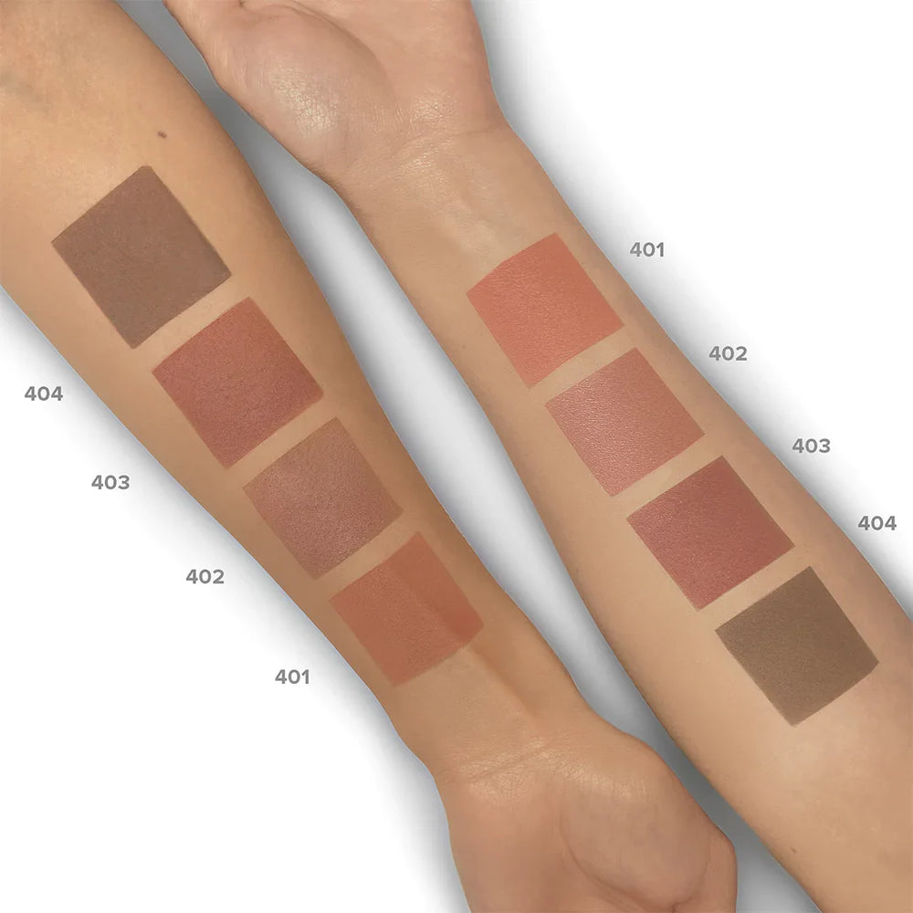 Lamel Blush Cheek Colour №404 -Taupe 4pc Set + 1 Full Size Product Worth 25% Value Free