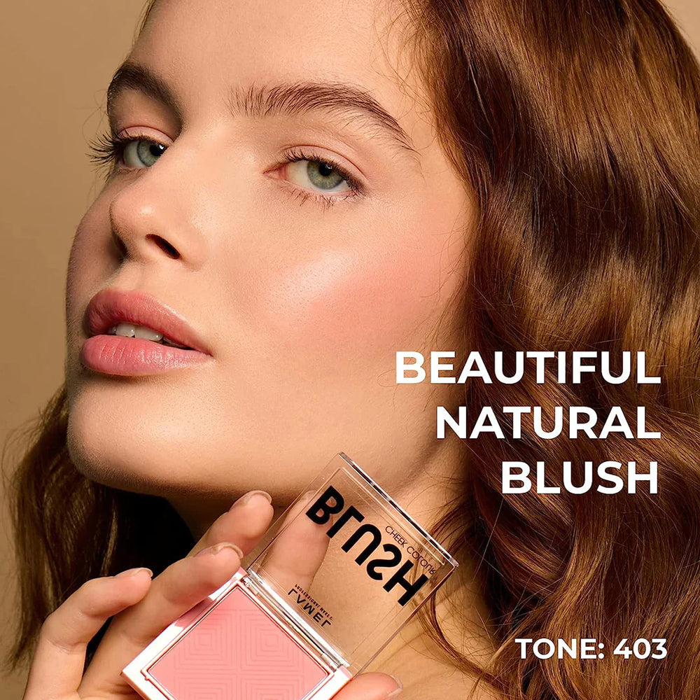 Lamel Blush Cheek Colour №403-Coral 4pc Set + 1 Full Size Product Worth 25% Value Free