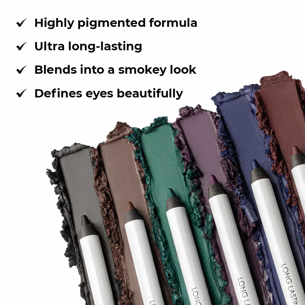 Lamel Long Lasting Kajal Eye Liner №406-Mocha 4pc Set + 1 Full Size Product Worth 25% Value Free