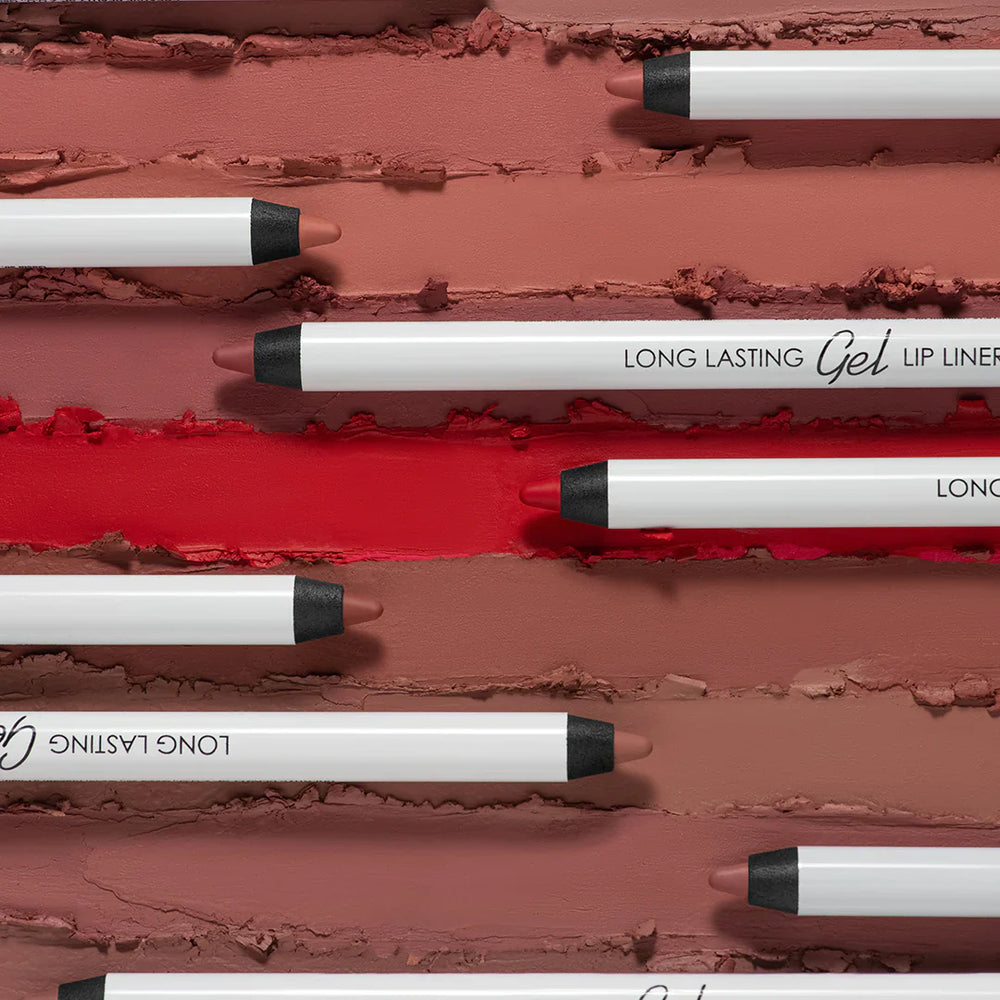 Lamel Long Lasting Gel Lip Liner №408-Pink Plum 4pc Set + 1 Full Size Product Worth 25% Value Free