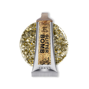 Lamel Insta Glitter Bomb №402-Gold 4pc Set + 1 Full Size Product Worth 25% Value Free