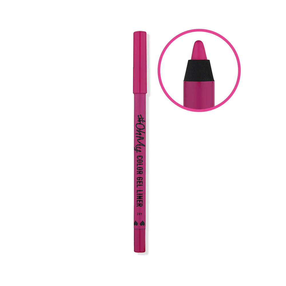 Lamel Long Lasting Oh My Color Gel Eye Liner №402-Pink 4pc Set + 1 Full Size Product Worth 25% Value Free
