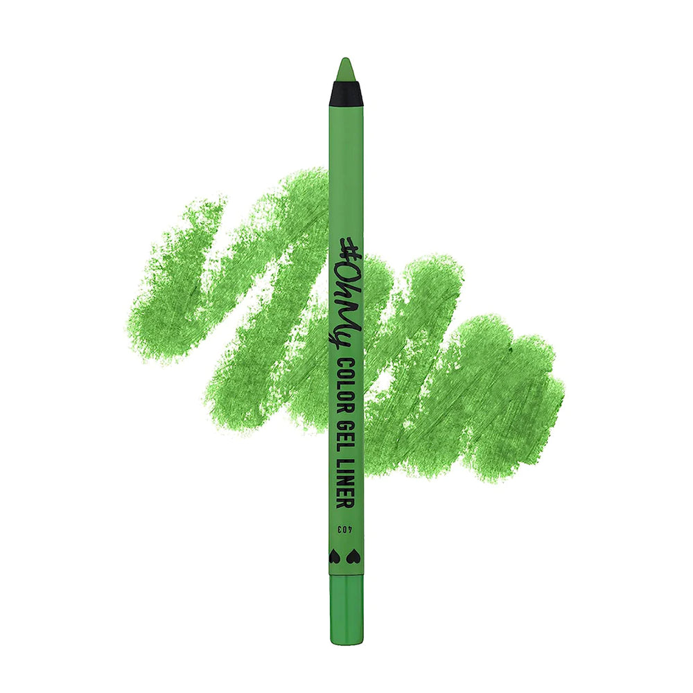 Lamel Long Lasting Oh My Color Gel Eye Liner №403-Green 4pc Set + 1 Full Size Product Worth 25% Value Free