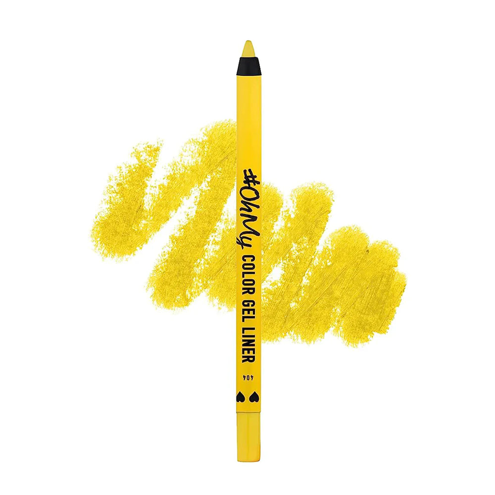 Lamel Long Lasting Oh My Color Gel Eye Liner №404-Yellow 4pc Set + 1 Full Size Product Worth 25% Value Free