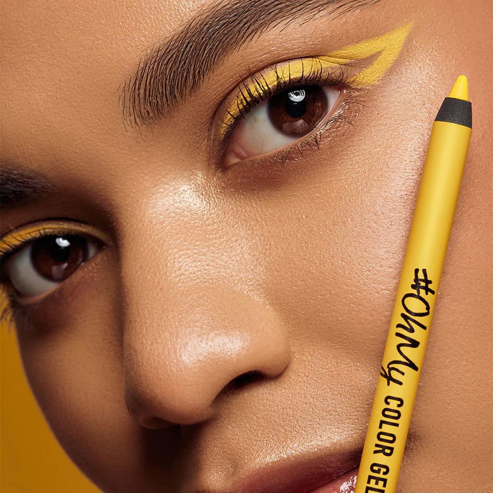 Lamel Long Lasting Oh My Color Gel Eye Liner №404-Yellow 4pc Set + 1 Full Size Product Worth 25% Value Free