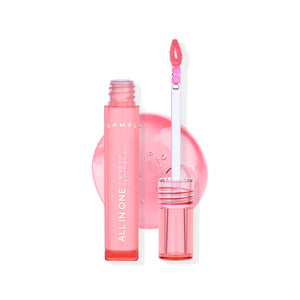 Lamel All In One Lip Tinted Plumping Oil №401-Peachy 4pc Set + 1 Full Size Product Worth 25% Value Free