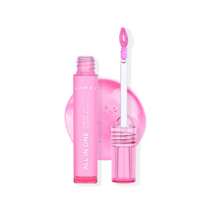 Lamel All In One Lip Tinted Plumping Oil №402-Pink Sparkle 4pc Set + 1 Full Size Product Worth 25% Value Free