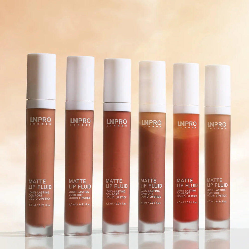 LN PRO Matte Lip Fluid Dark-Chilli-106 4pc Set + 1 Full Size Product Worth 25% Value Free