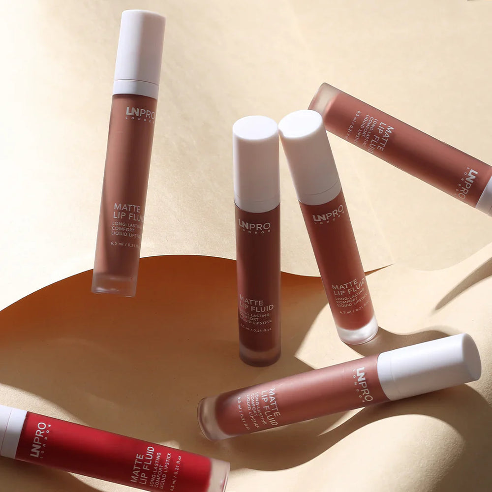 LN PRO Matte Lip Fluid Rosewood-104 4pc Set + 1 Full Size Product Worth 25% Value Free