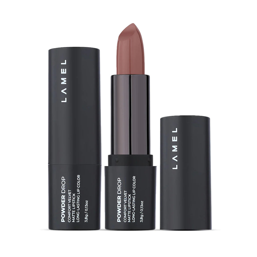 Lamel Powder Drop Matte Lipstick 402 Spicy 4pc Set + 1 Full Size Product Worth 25% Value Free