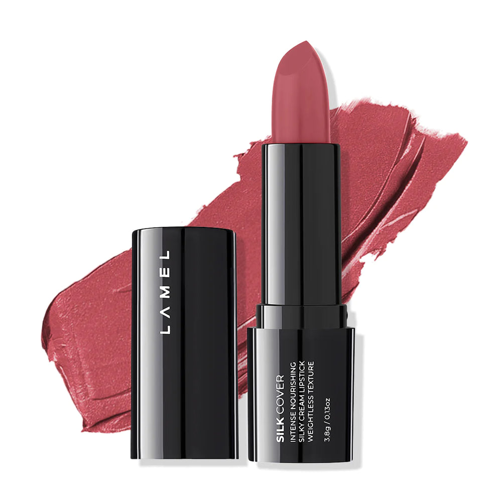 Lamel Silk Cover Silky Cream Lipstick 404 Cream Rose  4pc Set + 1 Full Size Product Worth 25% Value Free