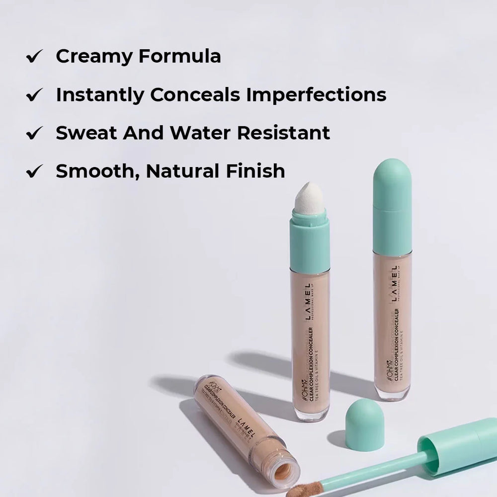 Lamel Oh My Clear Complexion Concealer 404 Honey 4pc Set + 1 Full Size Product Worth 25% Value Free