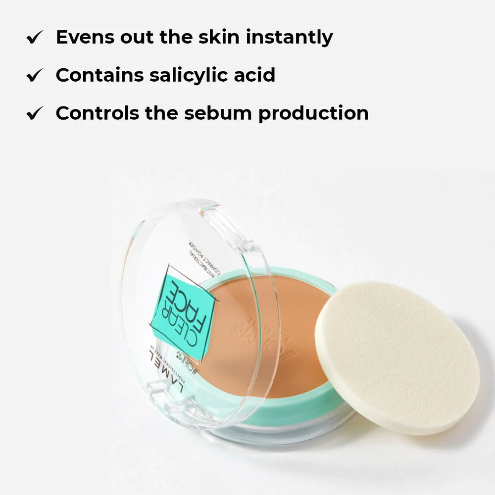 Lamel Ohmy Clear Face Powder 406 Soft Honey 4pc Set + 1 Full Size Product Worth 25% Value Free