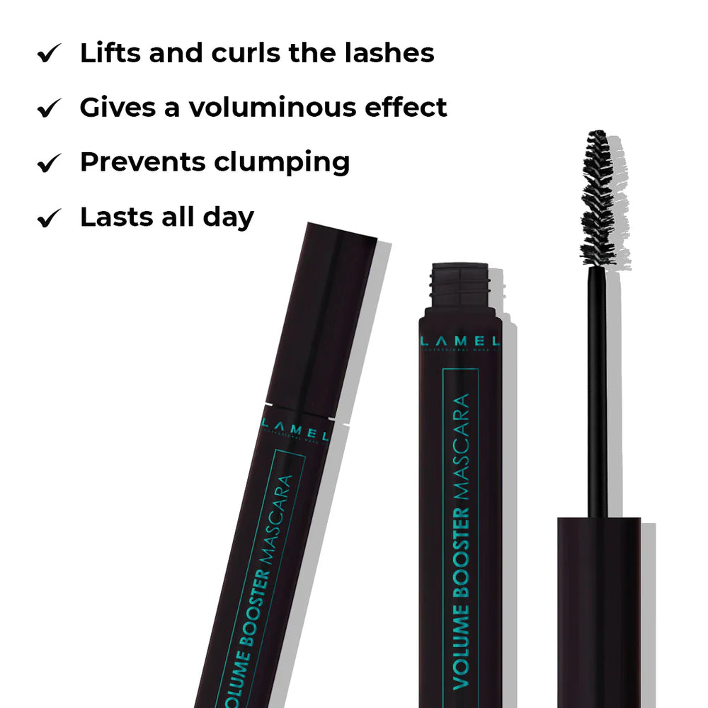 Lamel Volume Booster Mascara Black 4pc Set + 1 Full Size Product Worth 25% Value Free