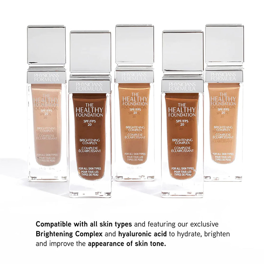 Physicians Formula The Healthy Foundation Spf 20 4pc Set + 1 Full Size Product Worth 25% Value Free