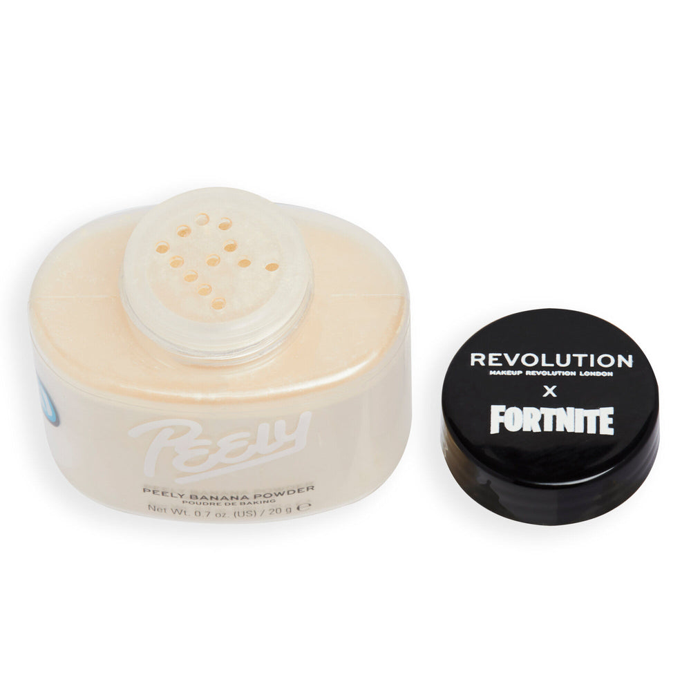 Makeup Revolution X Fortnite Peely Banana Light Baking Powder 4pc Set + 1 Full Size Product Worth 25% Value Free