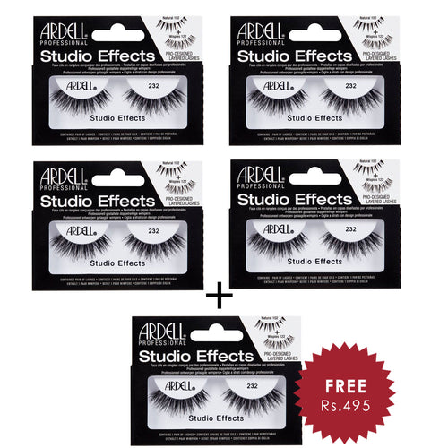 Ardell Studio Effects 232 4pc Set + 1 Full Size Product Worth 25% Value Free