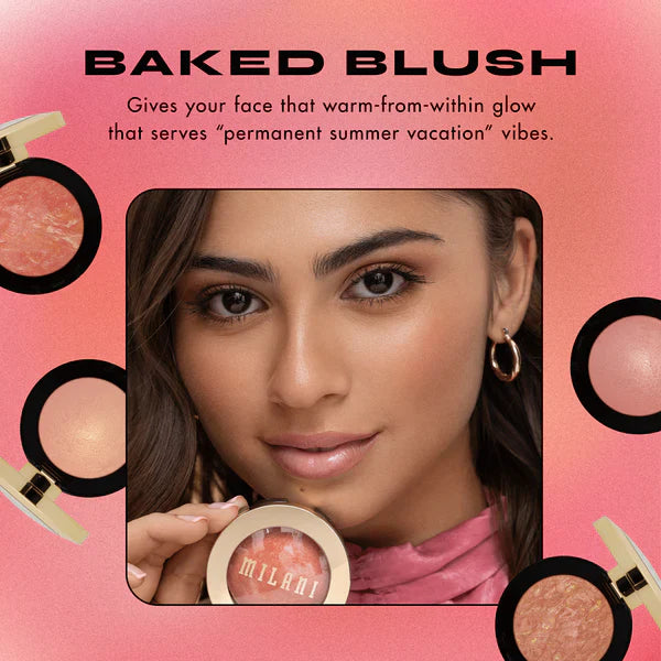 Milani Baked Blush Dolce Pink 4pc Set + 1 Full Size Product Worth 25% Value Free