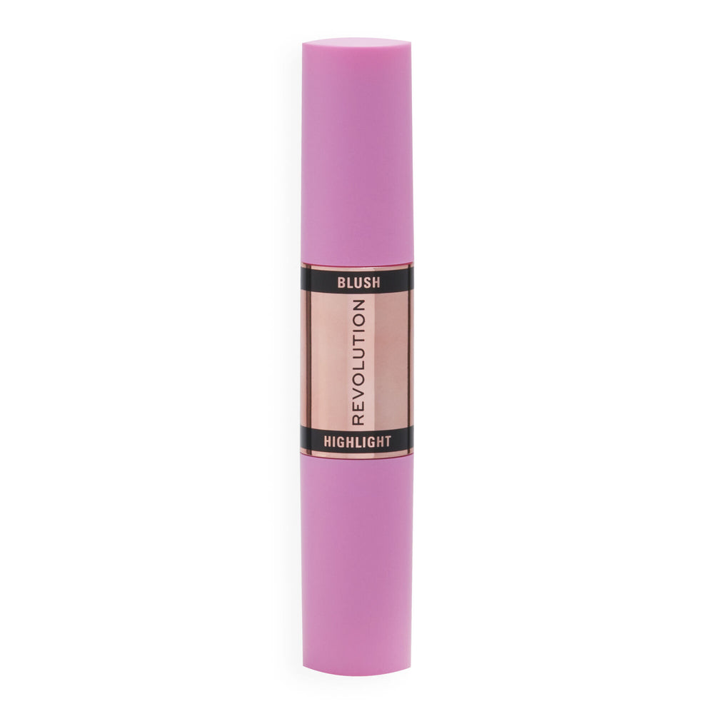 Makeup Revolution Blush & Highlight Stick Flushing Pink 4pc Set + 1 Full Size Product Worth 25% Value Free