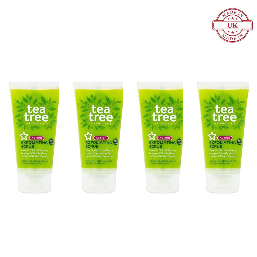 Superdrug Tea Tree Face Scrub 75ml 4Pcs Set