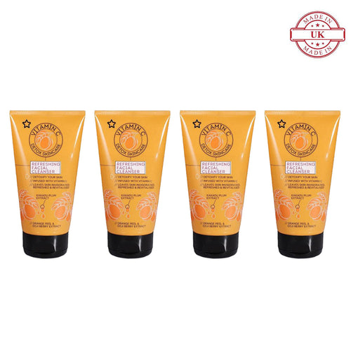 Superdrug Vitamin C Facial Cleanser 150ml 4Pcs Set